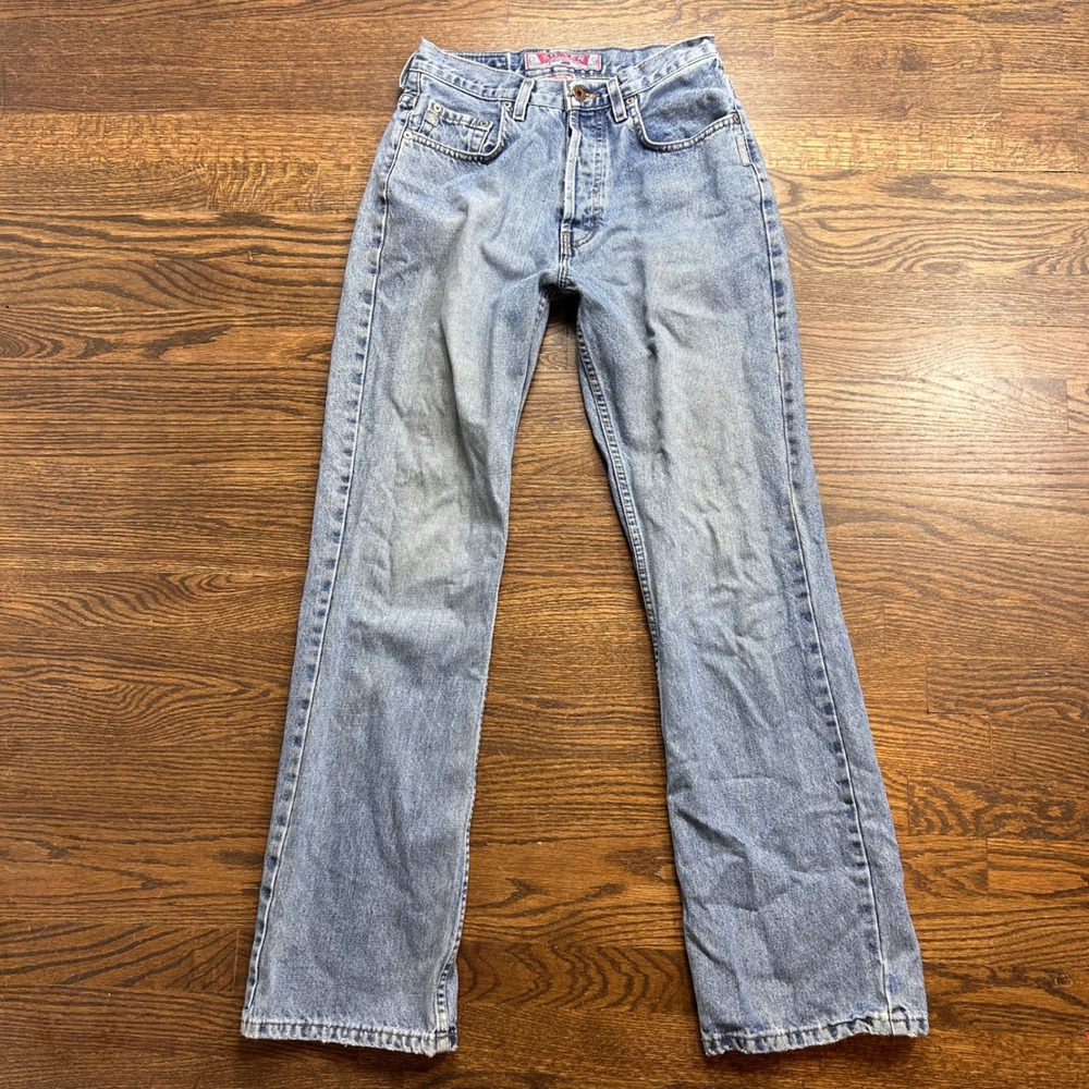Vintage Silver Jeans Womens 28x32 Straight Leg Denim Button Fly Made in Canada